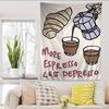 Fashion Coffee Line Anime Tapestry Hippie Flower Wall Carpets Dorm Decor Wall Hanging Home Decor