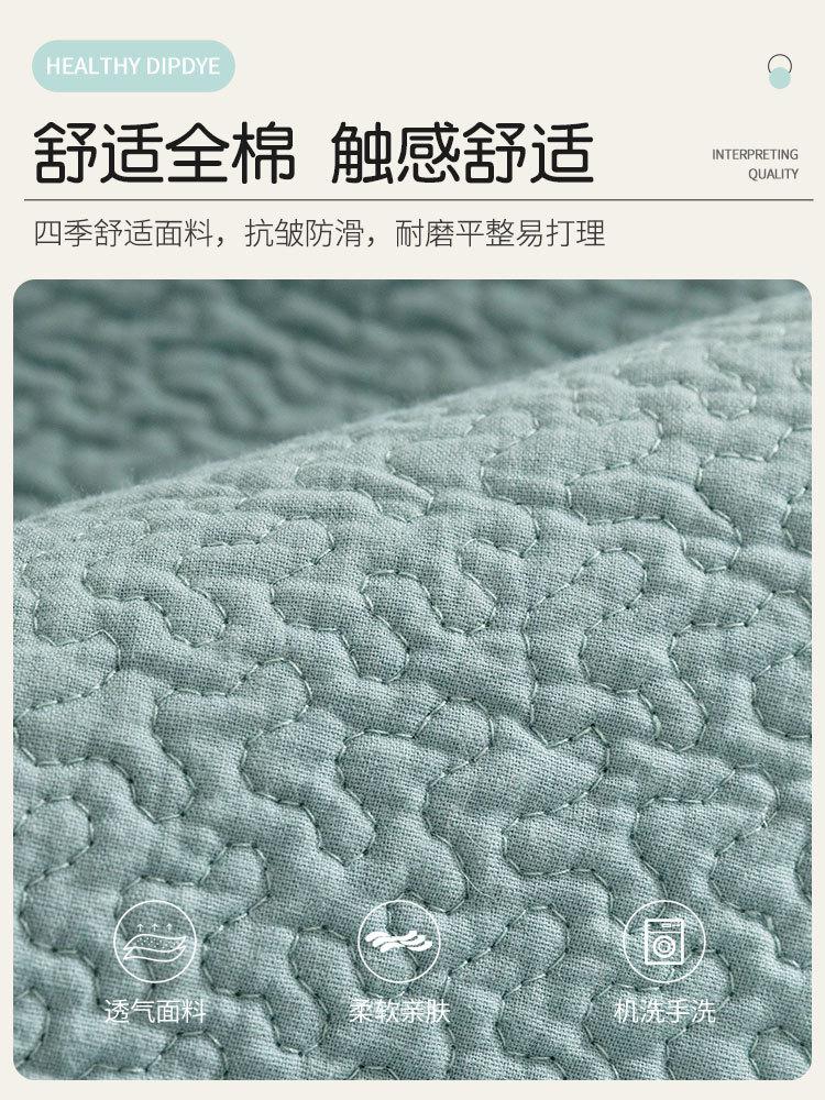 Nordisches Allbaumwoll-Formsofa-Kissen Ganzjahres-Universal Rutschfest Einfaches Baumwollstoff-Kissen Sofabezug