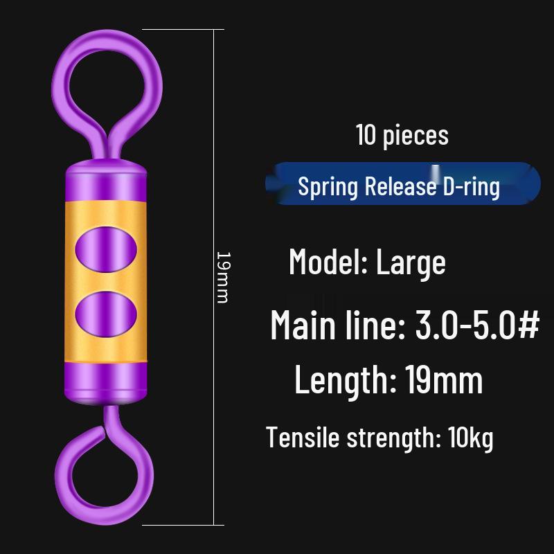 Anti-Tangle Silicone Leader Clip & Connector - Force-Relieving Fishing Tackle Accessory