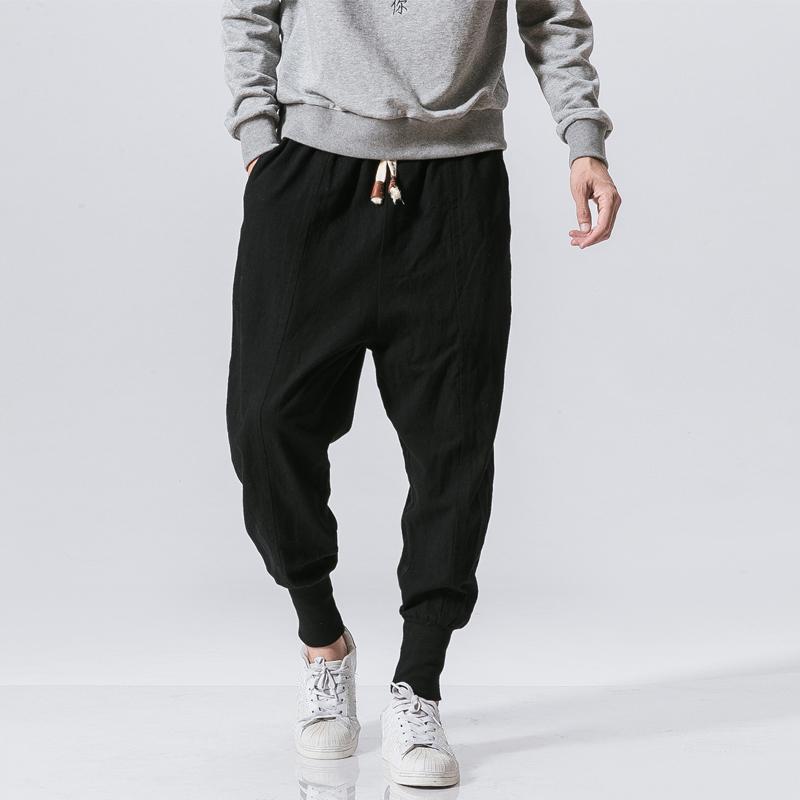 

2026 Spring Casual Pants Men Streetwear Cotton Joggers Harajuku Fashion Harem Jogging Pants For Man M