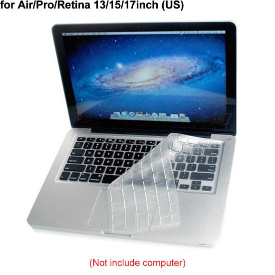 

Силиконовая прозрачная защитная пленка для клавиатуры для MacBook Air 13 дюймов Pro 15 дюймов for Air/Pro/Retina 13/15/17inch (US)