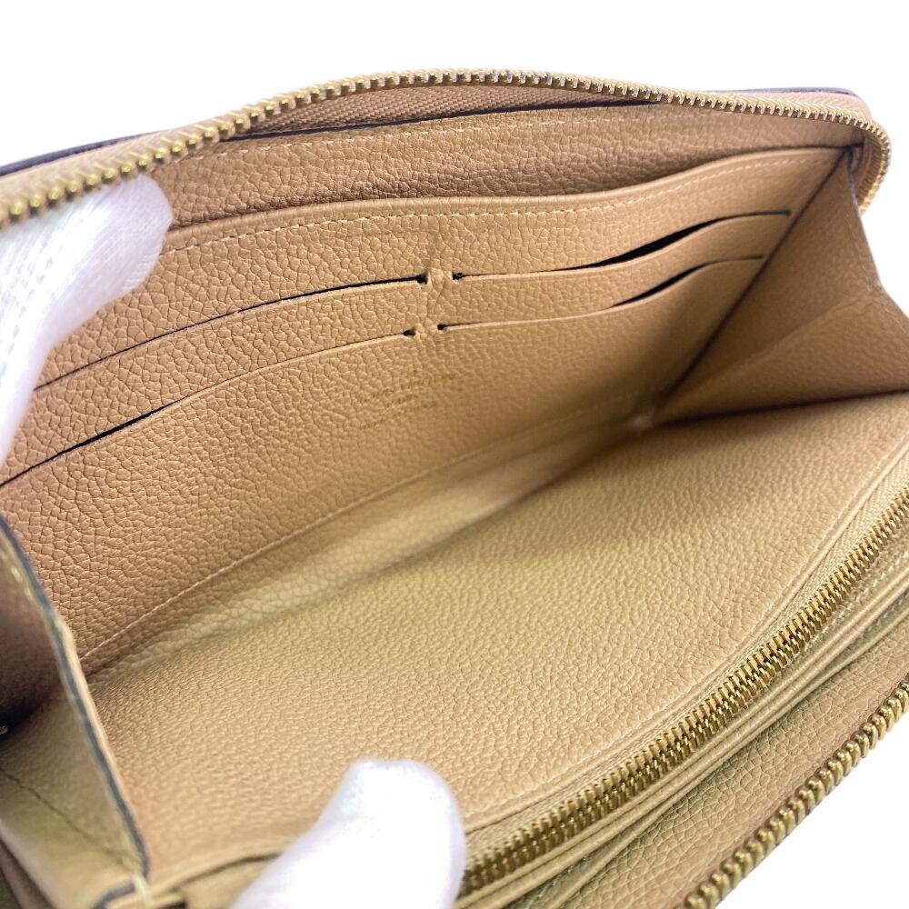 LOUIS VUITTON M69034 Zip Around Monogram Unplant Monogram Ann Platt Zippy wallet Purse beige Monogram Ann Platt Used