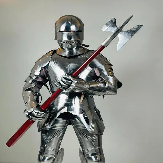 Gothic Knight Armor Suit Medieval German Knight Full Suit of Armor 15Th Century Larp Cosplay Armor Suit Décor Best Gift