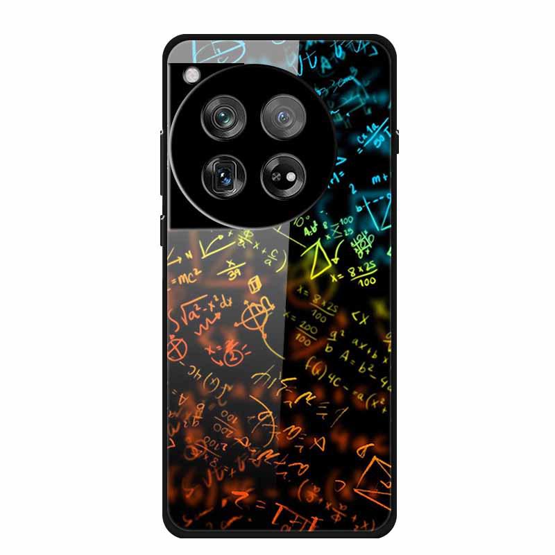 Personalized Seven-Colored Tempered Glass Phone Case for OnePlus 12 - Unisex