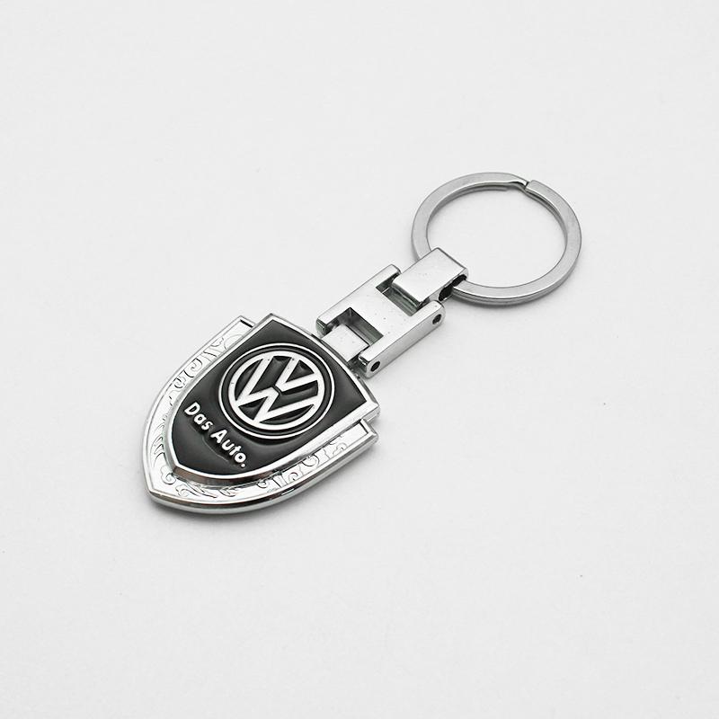 For Volkswagen 3D Metal/Leather Car Keychain Key Chain Ring Key Holder For VW Golf 6 7 8 4 5 MK4 MK5 MK6 MK7 B6 GTI Key Chain Rings Accessories YZ6