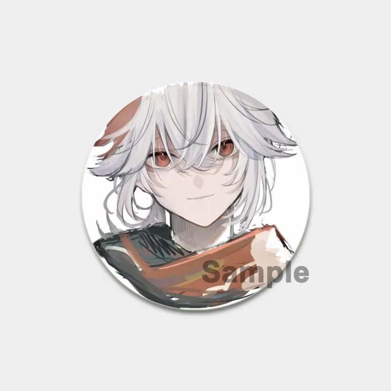 

32/44/58 мм аниме Genshin Impact Pins Kaedehara Kazuha Cartoon Badge Handmade Brooches Breast Pin for backpack Clothing Gift Accessories 32mm