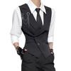 [AOTYP] Butler Cosplay Butler Outfit Men's Uniform 6-Piece Set Top and Bottom Suit Vest V-Neck Gentleman Anime Halloween Costume Christmas Costume Bla