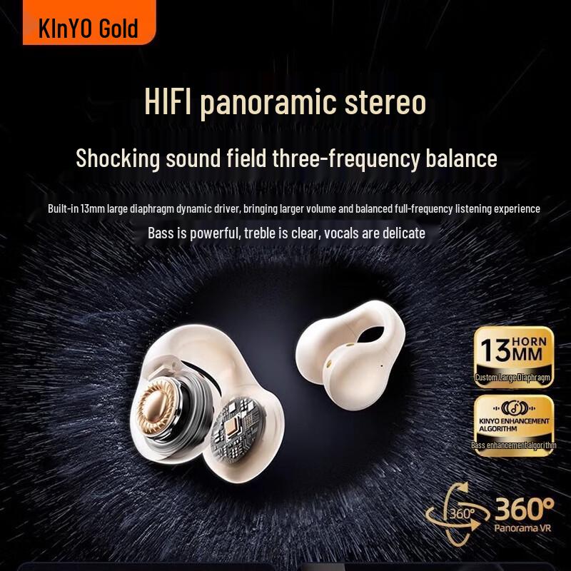 Jinyun I21 Ear Clip Wireless Bluetooth Headphones