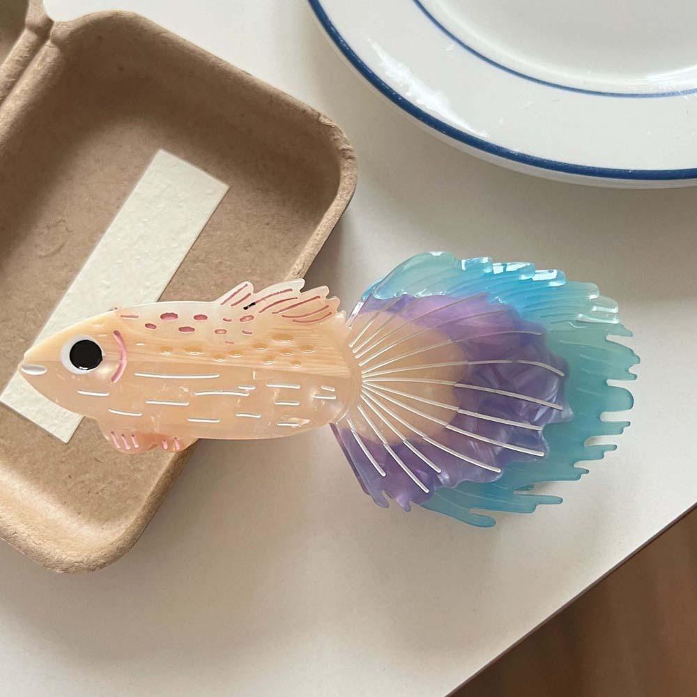 

Акриловий сріблястий затискач-акула Арована Корейський стиль Оцтовий кіготь для волосся Кіготь для волосся Гуппі Щоденний Style 3