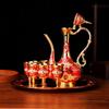 Metal Handicraft Wine Glass European Small Rose Pattern Creative Baijiu Set Wine Set European Wine Jug Set