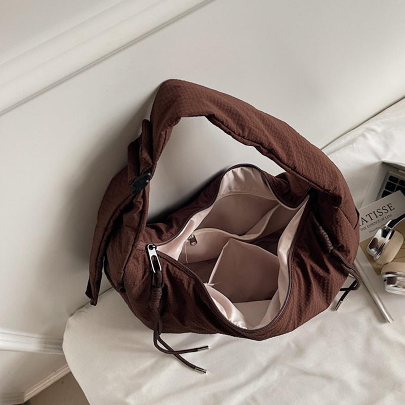 New Comfortable and Versatile Texture Hobo Bags Women Crossbody Bags Large Capacity Lightweight Casual Storage Bags Fashionable KTB