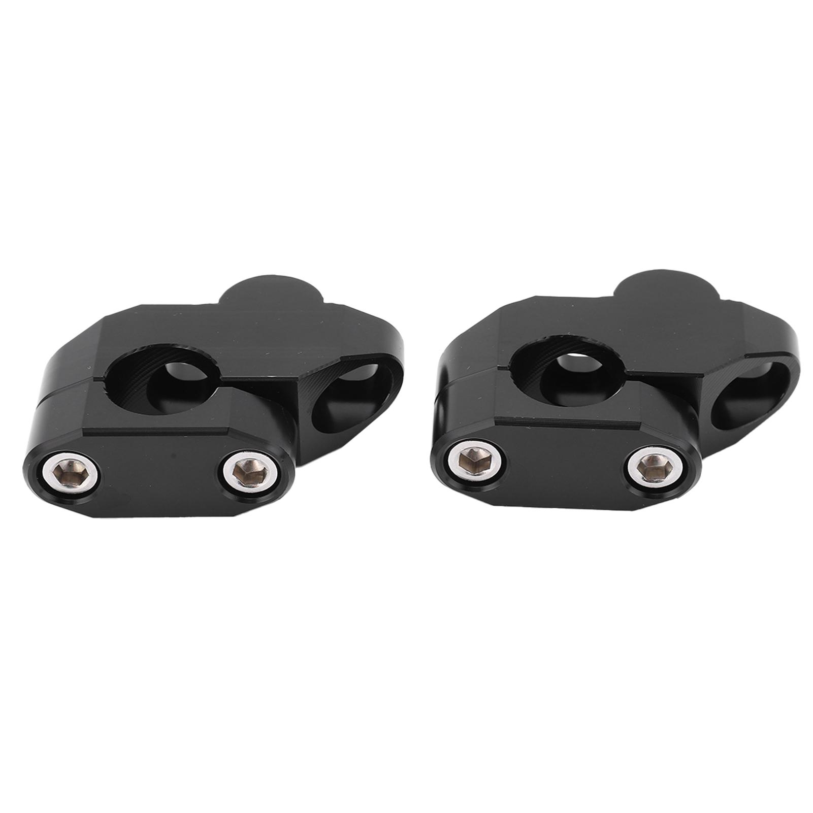 

7 8in Handlebar Risers CNC Aluminum Alloy Universal Motorcycle Modification Accessory Black