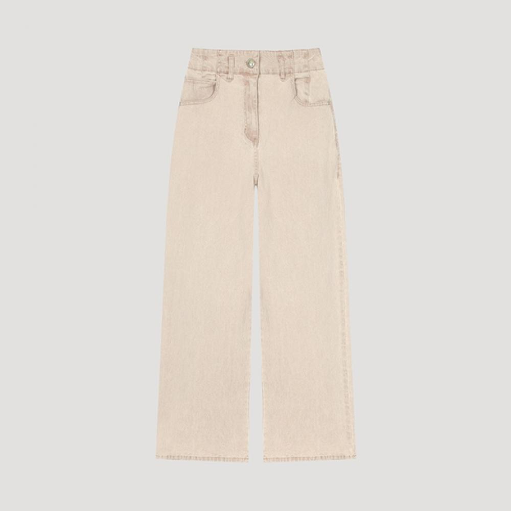 

Shs Miss Color Wide Denim Pants Ssmslo22110 Pi Pink/55