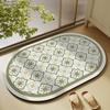 American Luxury Retro Diatomaceous Mud Mat Moisture-wicking Quick Dry Non-slip Mat Bathroom Bath Area Door Dirty Foot Pad