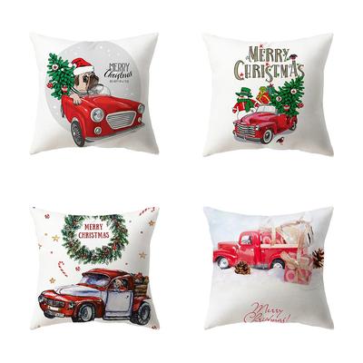 Christmas Themed Pillowcases Car Accessories Office Santa Claus Living Room Sofa Home Pillowcases