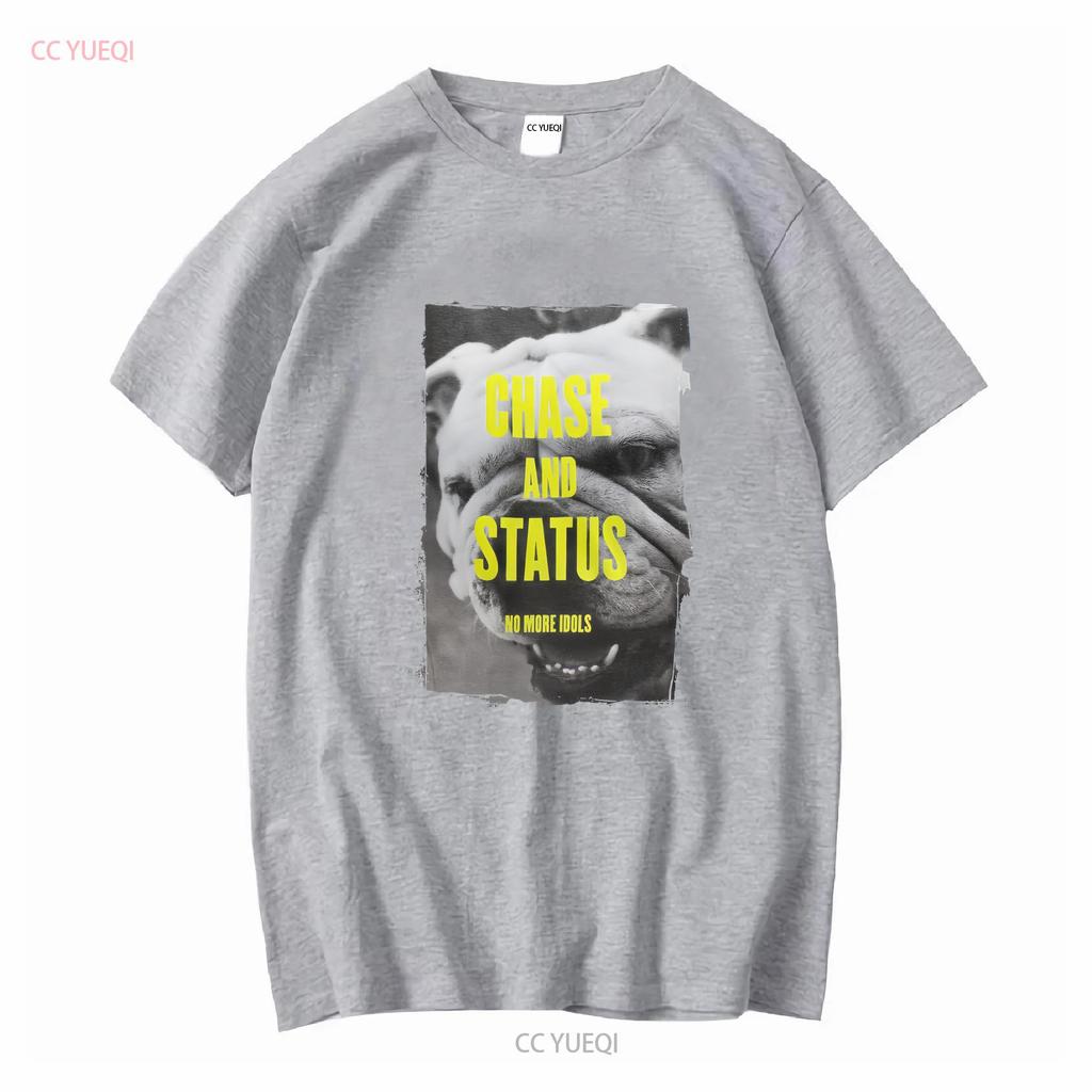 Chase And Status No More Idols Soft T Shirt Long Sleeves Vintage Washed Streetwear Stretched Designer Clothes Versatile Fashion