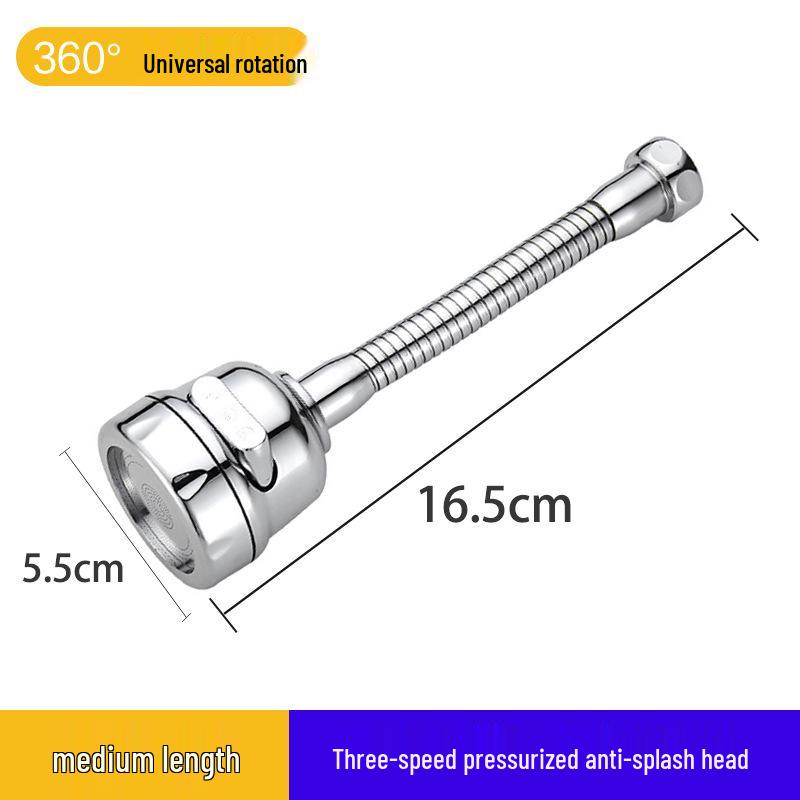 Universal Kitchen Faucet Swivel Extension: Splash-Proof Sink Booster & Water Purifier