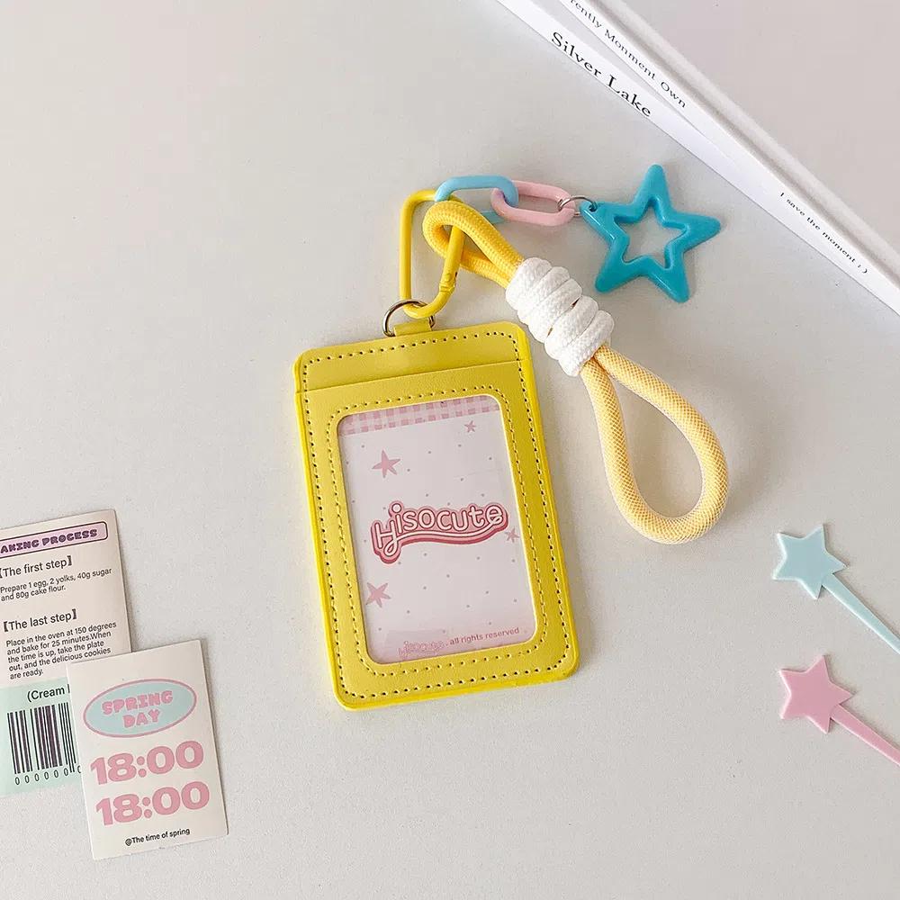 PU Leather ID Card Holders ID Card Protective Korean Photocard Holder Badge Holders  Office