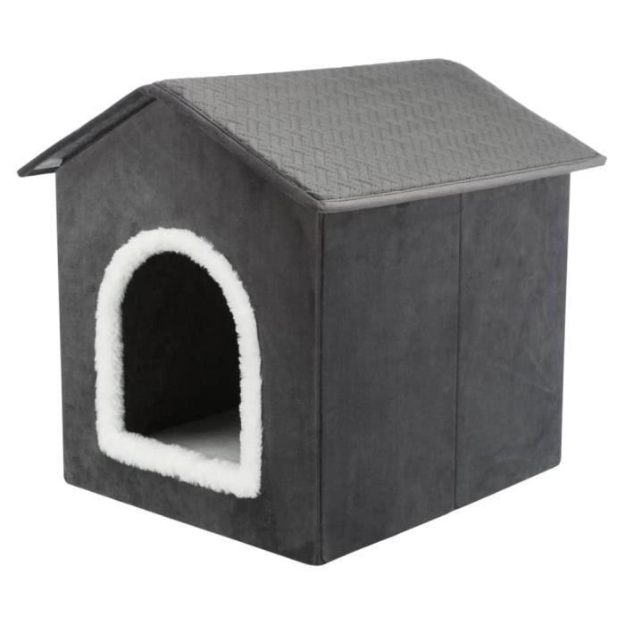 TRIXIE Maison Animaux De Compagnie Livia 38x41x44 Cm Gris Et Blanc 442666