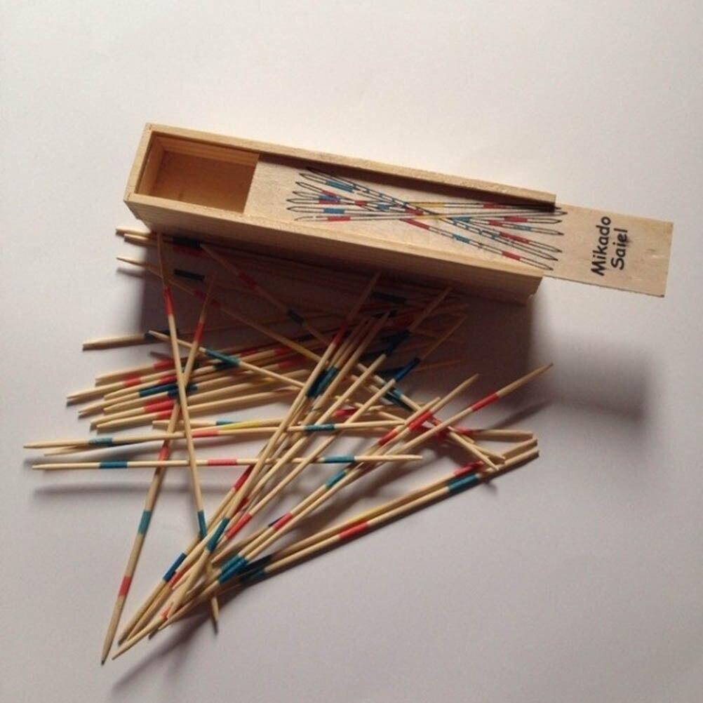 1 Sada Tradiční Mikado Spiel Pick Up Sticks S Krabičkou Multiplayerová Hra Dítě