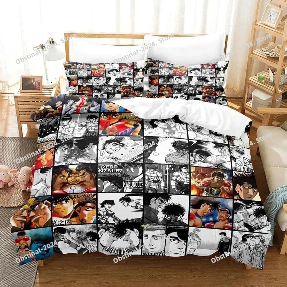 Fashion 3D Printing Anime Hajime No Ippo Bedding Set Print With Pillowcase Duvet Cover Soft Single Double Queen Super King Size