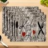 Printed Festival Party Placemats: Stain-Proof, Heat-Resistant Table Decoration