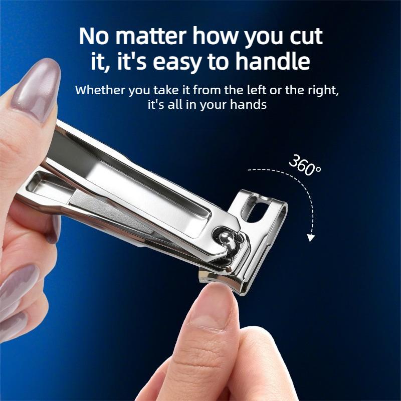 Xiaomi 360° Rotation Stainless Steel Splash-Proof Nail Clippers Suitable for Thick Hard Nails for Fingernails & Toenails, Manicure Tool