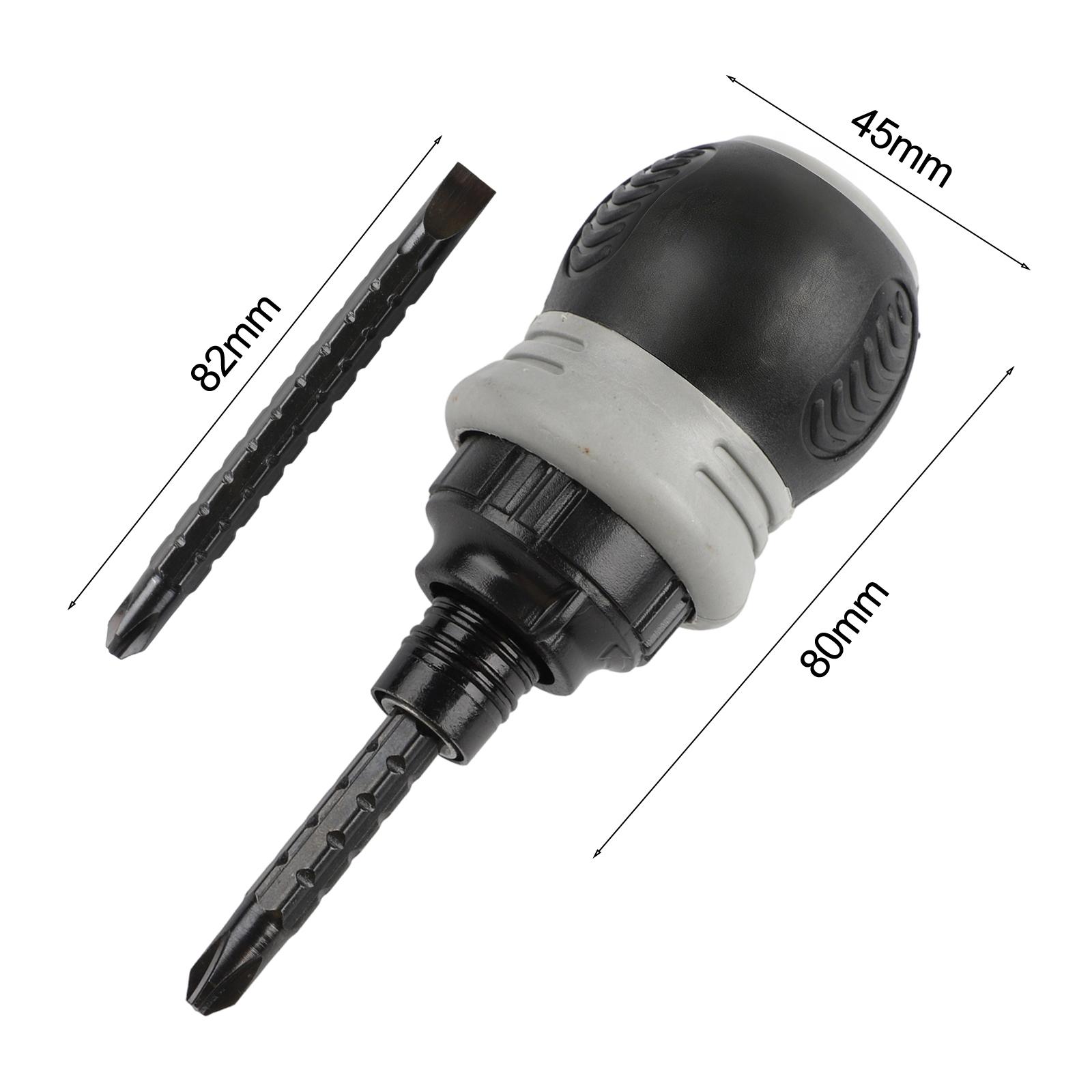 2-in-1 Screwdriver Ratchet Screwdriver Magnetic Tip