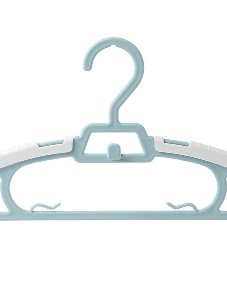 New Multi-Functional Children's Plastic Clothes Hanger Anti-Slip Seamless Baby Home Use Retractable Storage Clothes Hanger