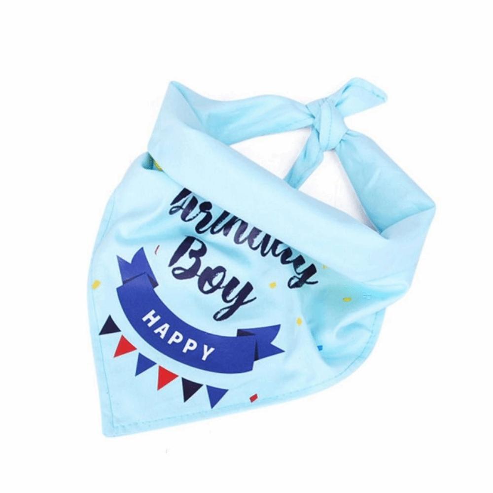 Dog Sequins Hat Pet Birthday Decorations Set Creative Dog Birthday Triangle Scarf  for Dogs Cats