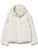Beams Heart IVORY S Down Blouson with Volume Neck Women's