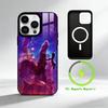 G-galactic nebula Phone Case For iPhone 17 16 15 14 13 12 Pro Max Plus for Mirror Wireless Magnetic Cover