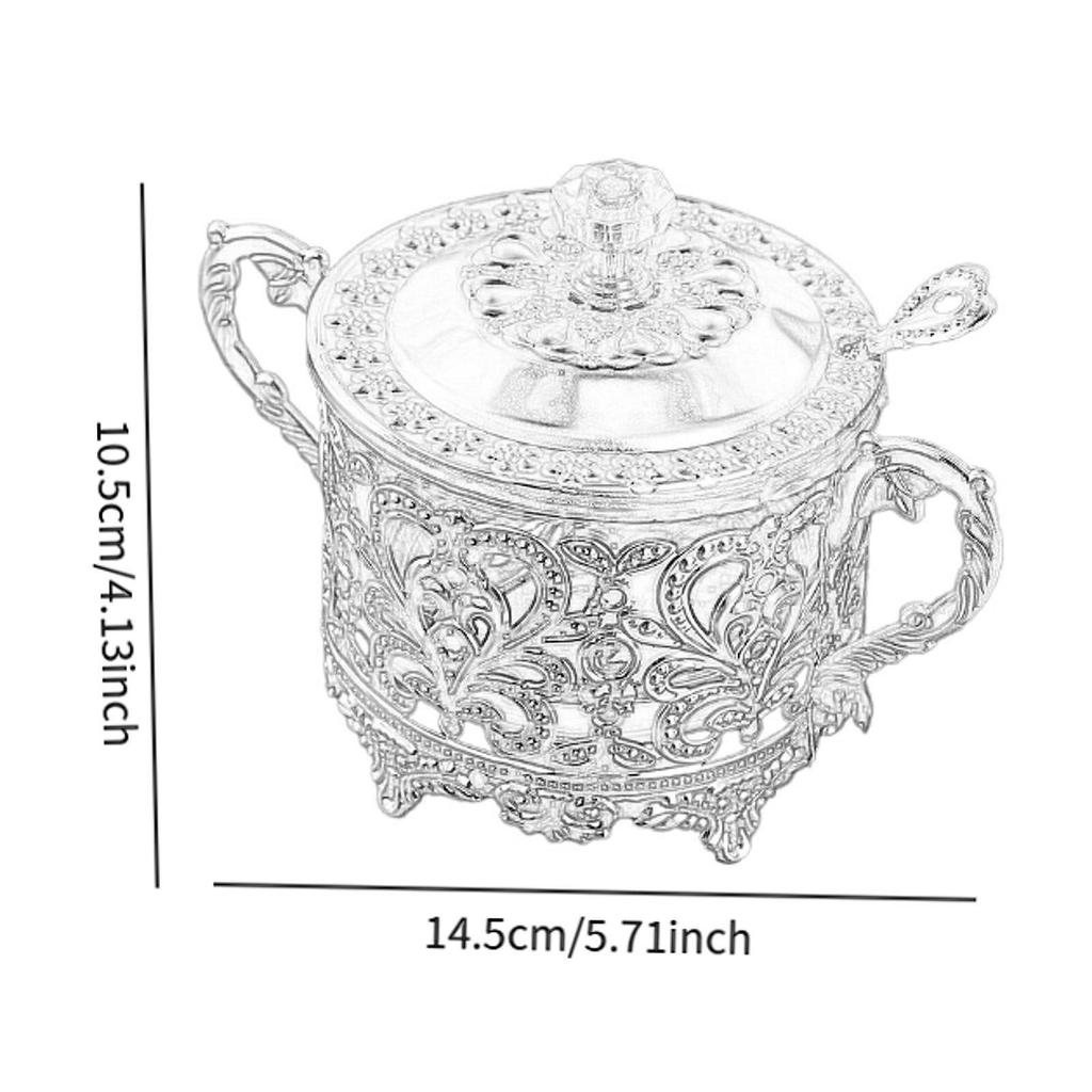 Bonbonglas Bonbonbehälter mit Deckel und Löffel Wiederverwendbares Multifunktionales Honigglas für