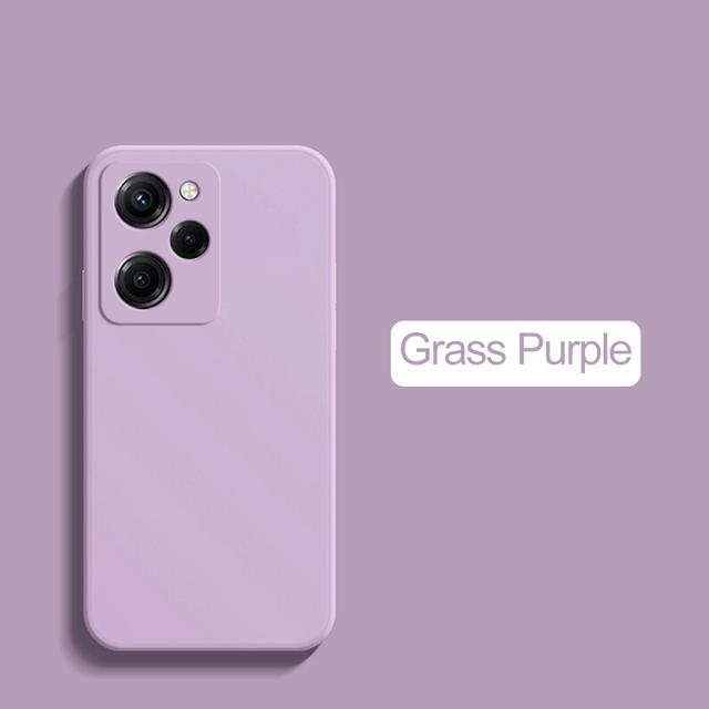 Firkantet full beskyttelsesdeksel Flytende silikon telefonveske for POCO X5 PRO 5G X5Pro X 5 POCOX5PRO 5G 6,67 TOMMES