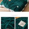 Striped Blanket Milk Velvet Blanket Warm Blanket Nap Blanket Sofa Blanket Coral Flannel Air Conditioning Blanket Super Soft Blanket