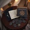 Portable Ancient Runes Carving with 24 Mystical Symbols and Guide Manual Suitable for Meditations Accessories