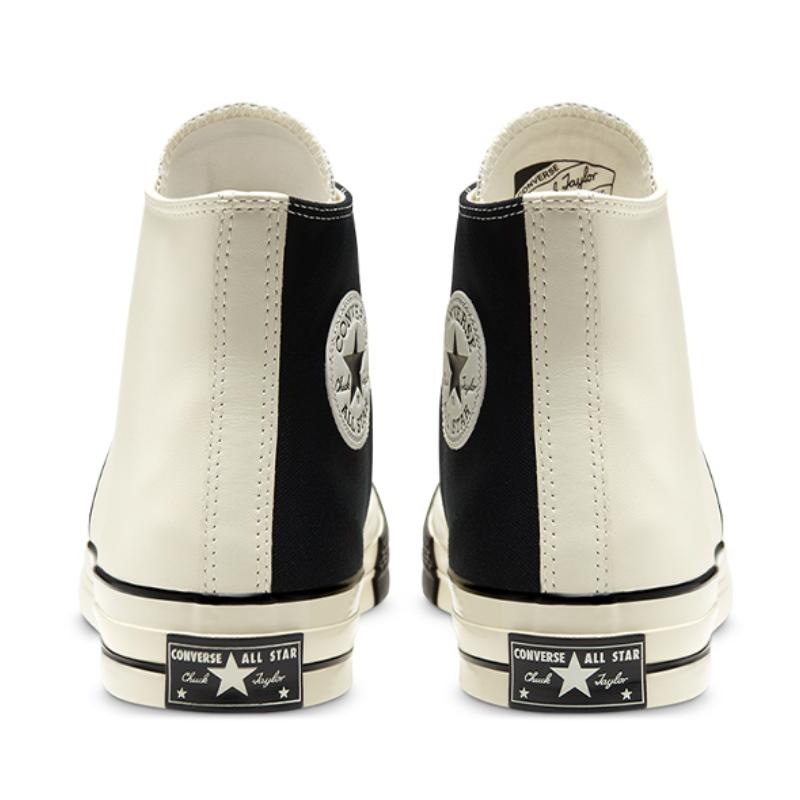 Converse 1970s Chuck Taylor All Star Comfortable and Versatile Durable and Lightweight High Top Canvas Shoes Unisex White & Black