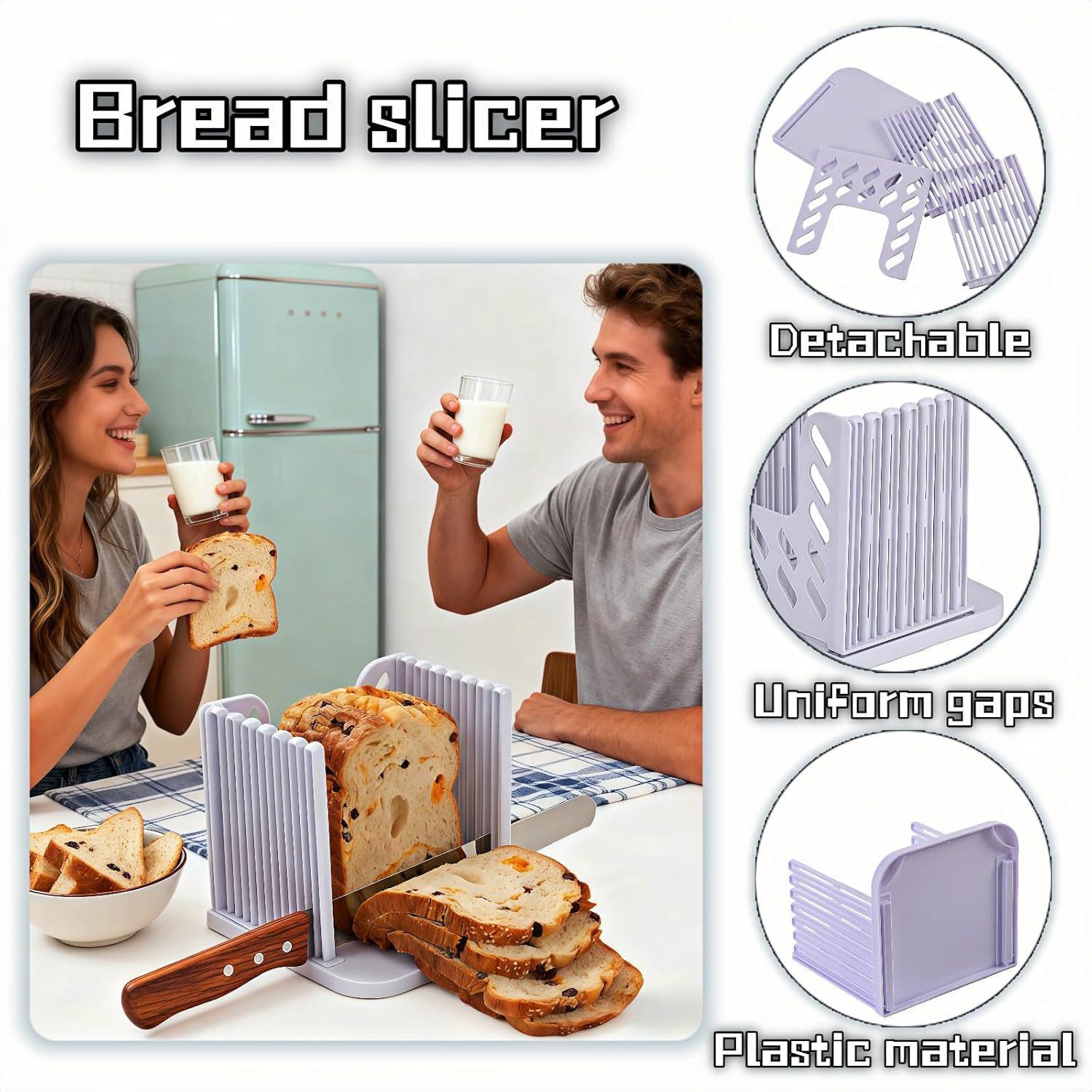 Bread Slicer Rack for Toast and Homemade Bread White Slicer