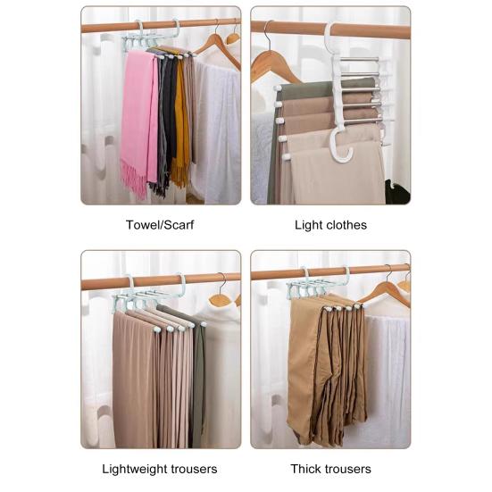 Hosenbügel mit drehbarem Haken, starker, tragfähiger, ausziehbarer, faltbarer multifunktionaler Hosenständer, Hosenbügel