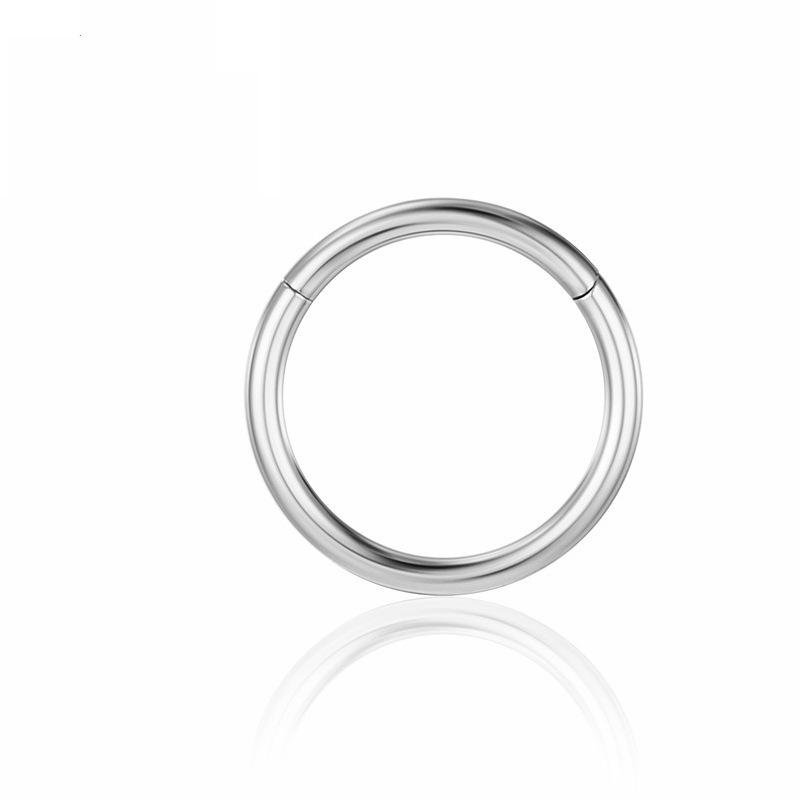 Titanium Steel Earrings, Nose Rings, Nipple Rings, Simple Stainless Steel Ear Cuffs, and Hoops for Men and Women