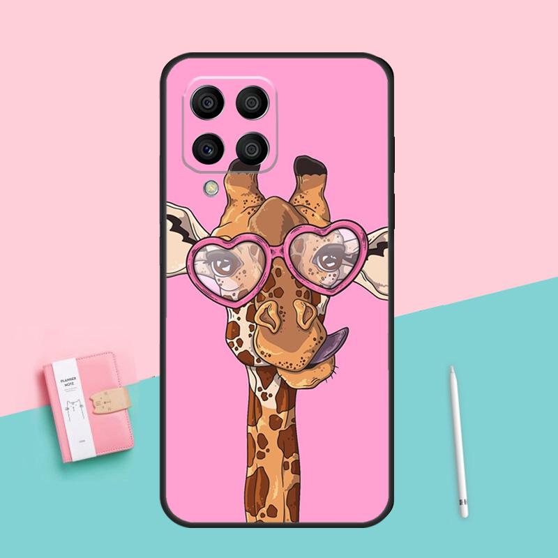 Cute Cartoon Animal Giraffe For Samsung Galaxy M52 M32 M06 M16 M13 M14 M33 M12 M31 M55 M15 M11 M21 M35 M53 M34 M54 Case