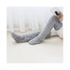 Over Knee High Fuzzy Socks 1 Pairs, Plush Slipper Stockings Furry Long Leg Warmers for Women Men Winter Home Sleeping Socks