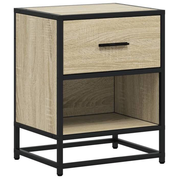 VidaXL Bedside Table Sonoma Oak 40x31x50 Cm Engineered Wood 848686