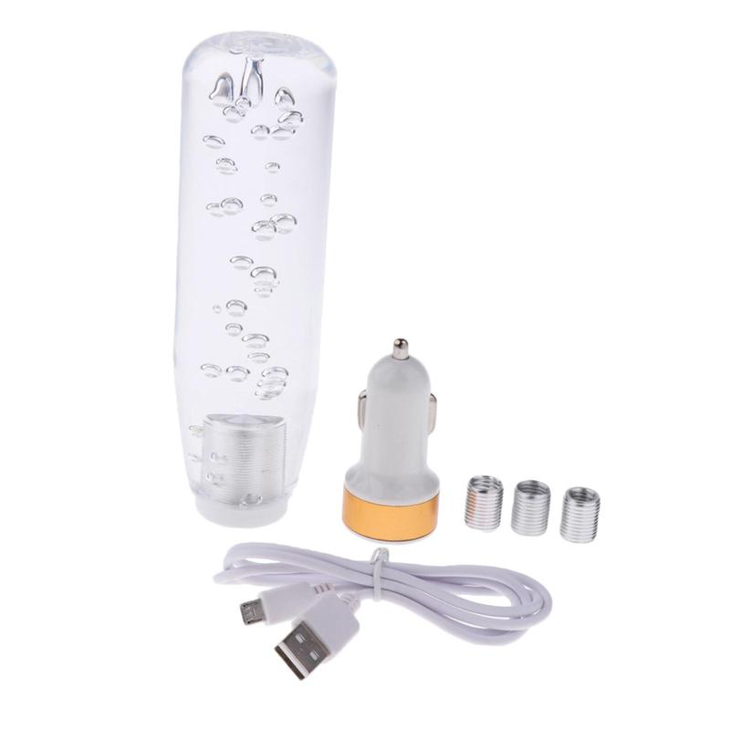 Universal Led 150mm Clear Bubble Glass Shift Lever Heap Car Shift Lever