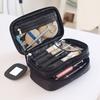 Multifunction Portable Train Double Layer Toiletry Cosmetic Bags Travel Makeup Case for Women