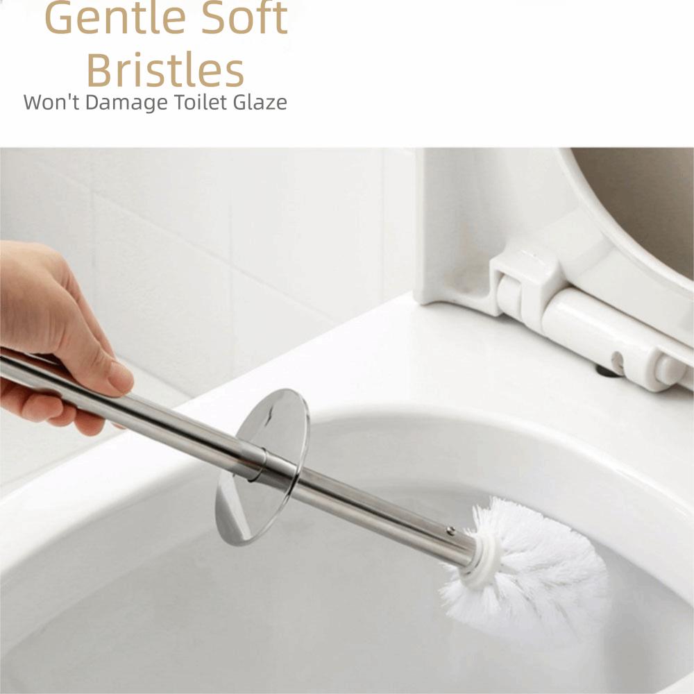 Stainless Steel Toilet Bowl Brush and Holder Deep Cleaning Toilet Cleaning Brush Bathroom