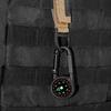 Light Weight Camping Compasses Thermometers Outdoor Small Compasses Carabiner Backpack Buckle Hiking Camping Accessories
