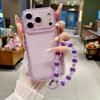 Ice fog little fat girl is suitable for iPhone11Promax mobile phone case Apple 11 anti-drop all-inclusive 11 with bracelet soft case
