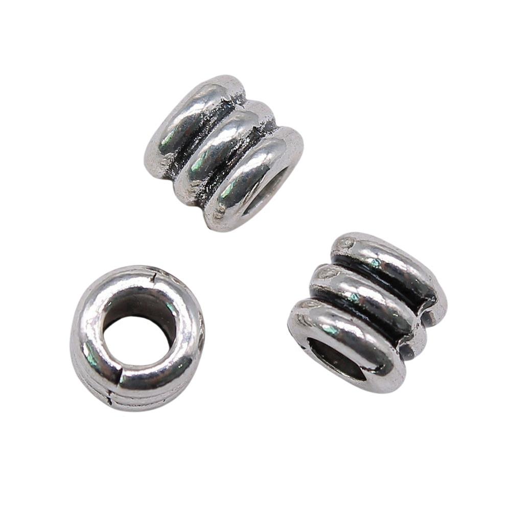 Large Hole Dot Spacer Beads Multi Color Charms For Bohemian Jewelry Findings