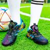 New football shoes men's and women's children's rotating buckle TF broken nails young students grass game training shoes